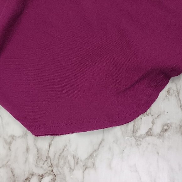 FREE PEOPLE sleeveless top mock turtle neck women's size M magenta - Picture 6 of 9